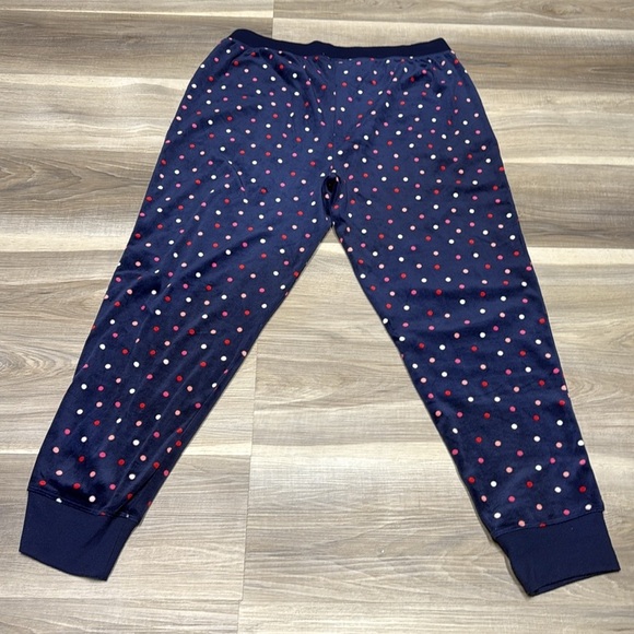 🇺🇸 Kate Spade pokadot fuzzy PJ pants size large - Picture 5 of 8